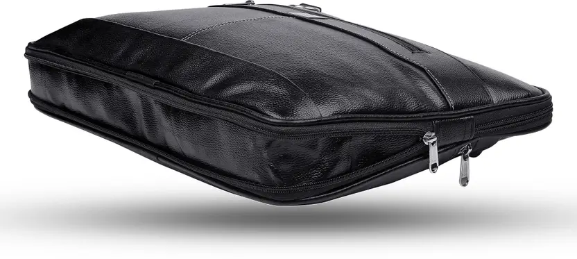 Classic Leather Messenger Bag - Image 3